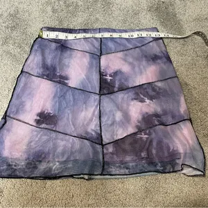 Princess Polly Purple The Bella‎ High Waisted Mesh Mini Skirt Women's Size 6 thumbnail 6
