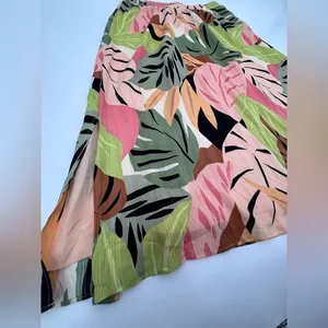 LOFT Leaf Print Maxi Skirt thumbnail 9