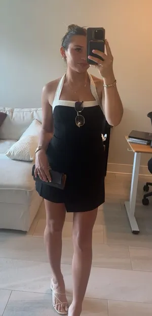 Princess Polly Black & White Romper thumbnail 1