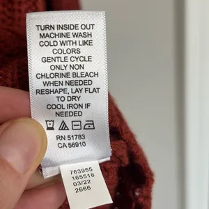 NEW Maurices Ribbed Henley V-Neck Sweater in Burnt Orange - Size M thumbnail 5