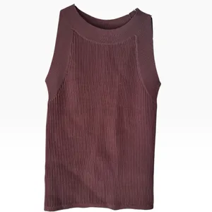 NWT Ann Taylor Ribbed Crewneck Sleeveless Sweaters Size Small (2) Brown Orange thumbnail 4