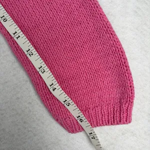 VTG Pierre Cardin Knit Cardigan Women's XL Pink Crop Linen Coquette Preppy Y2K thumbnail 7