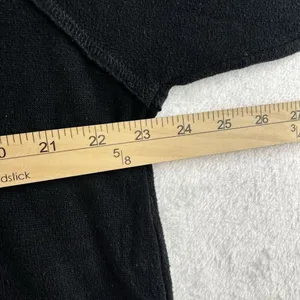 AE Aerie Small‎ Sweatshirt Oversized Inside Out Crew Neck Side Slits Tunic Black thumbnail 11