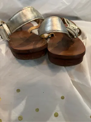MICHAEL Michael Kors Silver Logo Thong Sandals Size 8 thumbnail 2