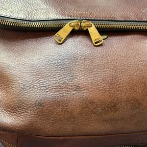 Fossil Preston Brown Leather crossbody Bag with expandable zipper & Flap… thumbnail 10