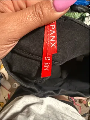 Spanx Cropped Flare Jeans Black- Size Large thumbnail 7