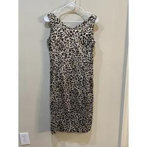 Bryan Bradley‎ Animal Print Silk Dress Size Sheath Size thumbnail 2
