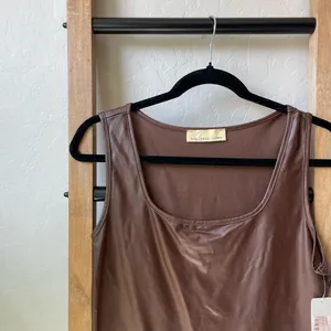 NWT Lizard Thicket Brown Faux-Leather Bodysuit thumbnail 2