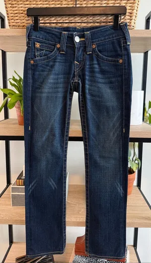 True Religion Billy Low-Rise Slim Leg Jeans, 24 thumbnail 1