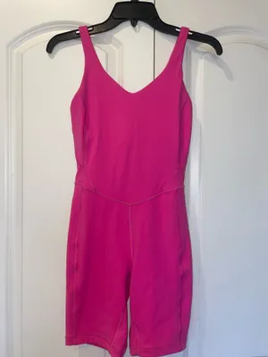 Lululemon Sonic Pink Align Onesie 8" thumbnail 3