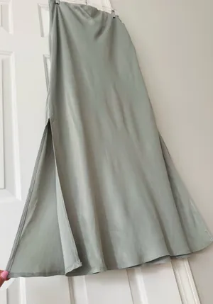 Anthropologie The Tilda Maxi Slip Skirt:Side-Slit Edition, Size XL thumbnail 8