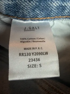 John Galt Light Wash Denim Jeans Straight Fit Classic Casual Size Small Women's thumbnail 13