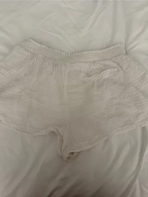 Aerie Gauzy High Waisted Short Size XL in White thumbnail 3