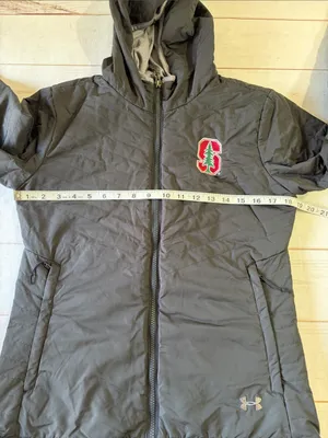 Under Armour Cold Gear Quilted Hooded Puffer Jacket with Stanford Patch thumbnail 3