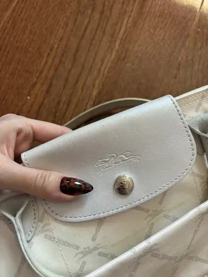 Longchamp limited edition metallic modele depose monogram small le pliage bag thumbnail 7