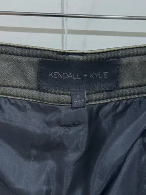 Leather Mini Skirt Kendall + Kylie Zipper Small thumbnail 4