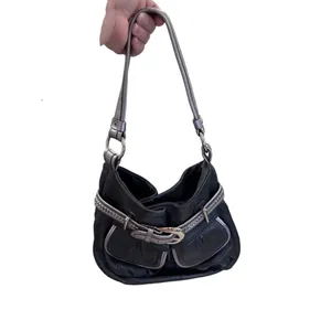 B. Makowsky Womens Black & Silver Leather Hobo Handbag Purse SKU 7813 thumbnail 13