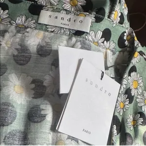 Sandro Multicolor Long Sleeve Dress thumbnail 6