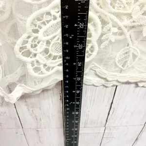 Unbranded Floral Lace Sheer Mesh Top‎ Womens Size M White Boho Rose Crochet thumbnail 4