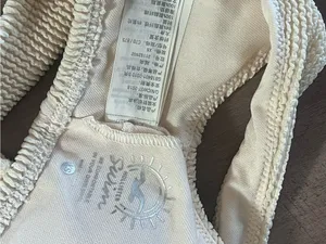 Hollister Cream Ribbed Bikini Set - Size XS thumbnail 14