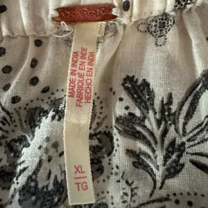 Free People Bohemian Billowy Ethereal Floral Golden Hour Maxi Dress Ivory XL thumbnail 8