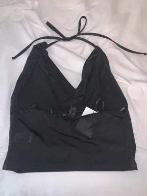 Forever 21 Black Cowl Neck Top thumbnail 2