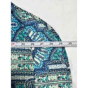 Kim Rogers SKU 7729 Womens Blue and Green Paisley Blouse Size XL thumbnail 6