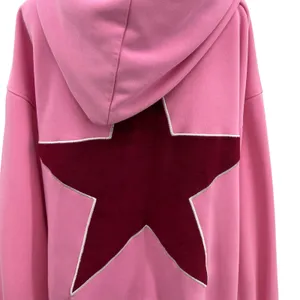 Aelfric Eden‎ Pink Star Graphic Hoodie Sweatshirt Oversized Streetwear Medium thumbnail 11