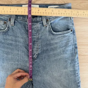 Aritzia Denim Forum 26 Arlo High Rise Straight Jeans Distressed Organic Cotton thumbnail 7