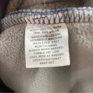 Southern Grit Tundra Fleece‎ Pullover Snap Striped Blue Grey Southwestern Womens thumbnail 13