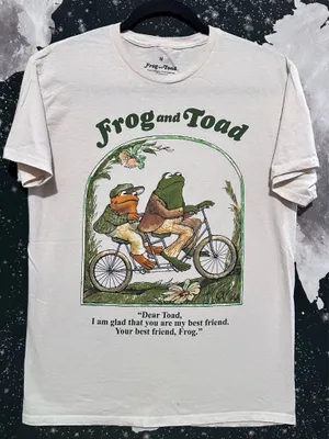 Frog and Toad Bicycle Best Friend Quote Shirt thumbnail 1