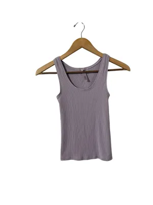 SKIMS Ribbed Sleeveless Purple Tank Top Cami thumbnail 3