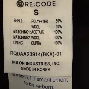 RE;CODE Black Tiered Pleated Blazer Dress‎ Limited Edition 7/7 Wool Blend Small thumbnail 6