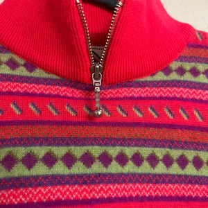 Vintage JD Sun Valley 1/4 zip wool sweater womens L thumbnail 3