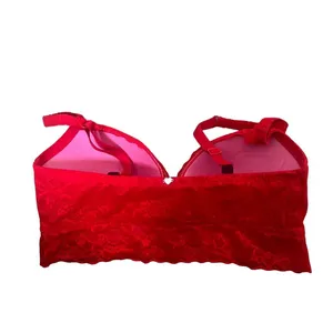 Victoria's Secret PINK Red Lace Push Up Bralette Size SD-DD thumbnail 7