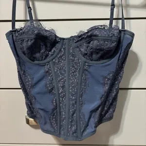 Urban Outfitters Modern Love Corset Blue thumbnail 4