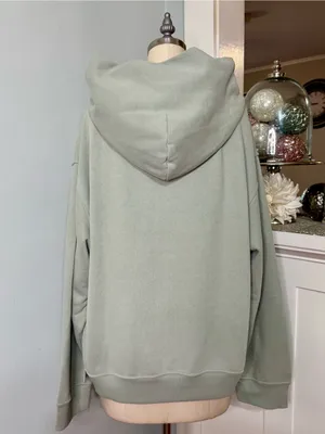 Women's Steady State Oversized Fog Green Athletic Hoodie Sweatshirt Medium NWT thumbnail 5