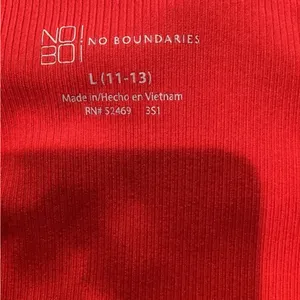 No Boundaries Ribbed Tank Top in Bold Red Brand New Never Worn 🖤 thumbnail 6