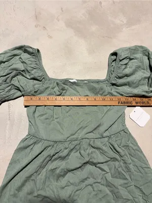 Altar’d state Puff-Sleeve Dress in Sage Green NWT MSRP$72 small thumbnail 7