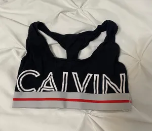 Calvin Klein Black Sports Bra thumbnail 1