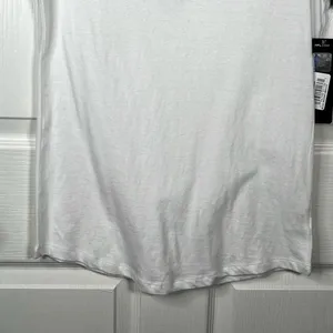 NFL New England Patriots White Blue Lace Up Vneck Tshirt thumbnail 3