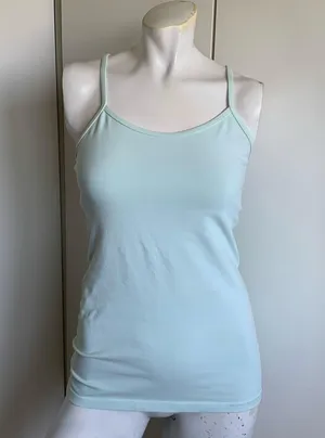 Lululemon Active Ghana size 4 Y-strap tank top pale blue built-in bra thumbnail 1