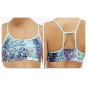Fabletics · L · Ayni Sports Bra · Animal Impressions Print · Multi/Cucumbe thumbnail 2