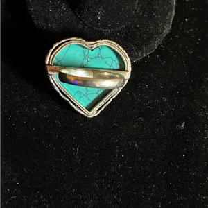 Nice Turquoise color Gemstone Ring 925 Sterling Silver Plated Jewelry US sz 6.5 thumbnail 4