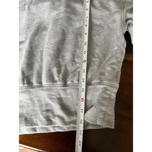 Aerie Offline Size Small Cropped Grey Hoodie Sweatshirt thumbnail 4