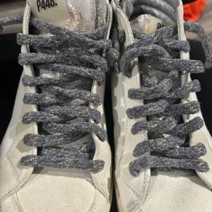 P448 Cream and Silver Sneakers with Glitter Laces thumbnail 1