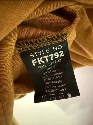 POL Oversizex Lightweight Button-Up Shirt in Camel and Embroidered Size L thumbnail 7
