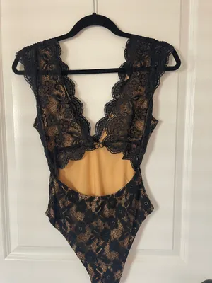 Lace Bodysuit Black Size XS thumbnail 3