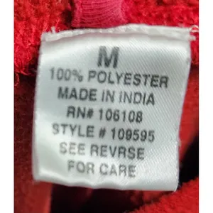 Red Fleece Lounge‎ Pants with Embroidered Stars Drawstring Casual M thumbnail 4