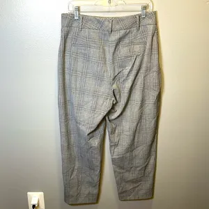 Wilfred Aritzia Women's Light‎ Gray Plaid Trouser Pants Size 12 thumbnail 2